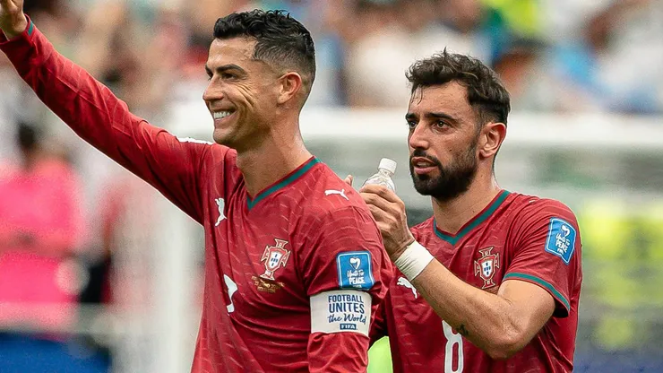 CR7 quer atuar ao lado de Bruno Fernandes na Arábia Saudita. Foto: Imago