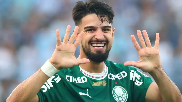 Flaco López, atacante do Palmeiras. (Photo by Mariana Bazo/Getty Images)