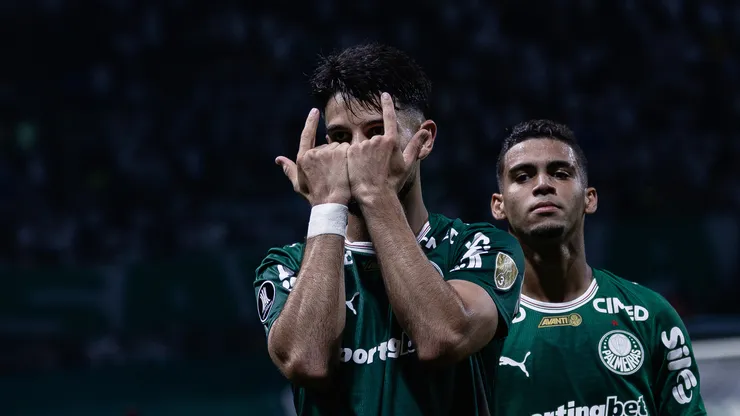 Flaco López, do Palmeiras. (Foto: Ettore Chiereguini/AGIF)