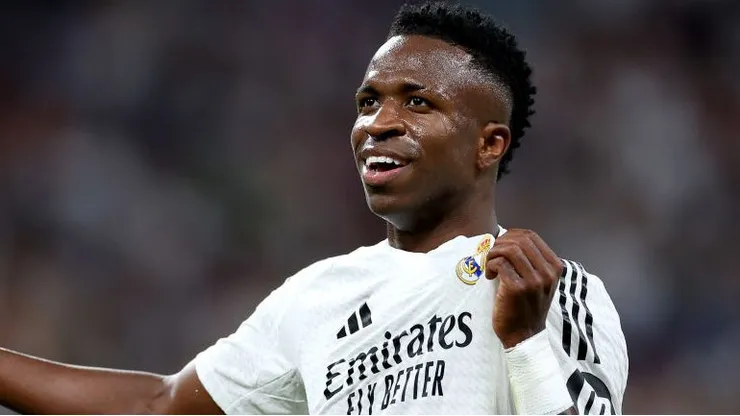 Vinicius Junior, do Real Madrid. Foto: Florencia Tan Jun/Getty Images