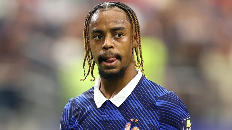 Bradley Barcola, atacante do PSG. (Photo by Florencia Tan Jun/Getty Images)