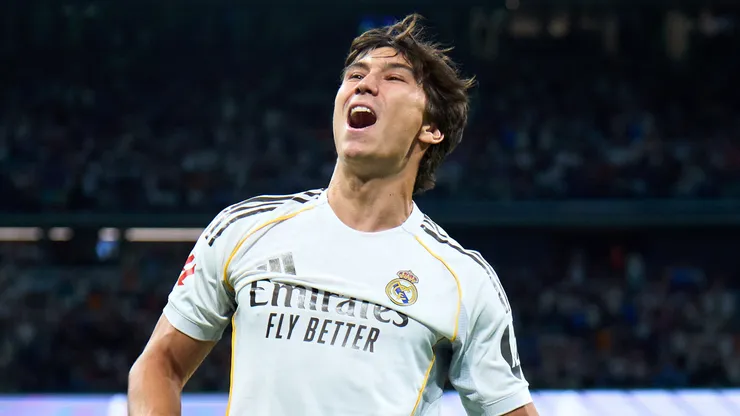 Gonzalo García comemora gol no Real Madrid. (Foto: Angel Martinez/Getty Images)