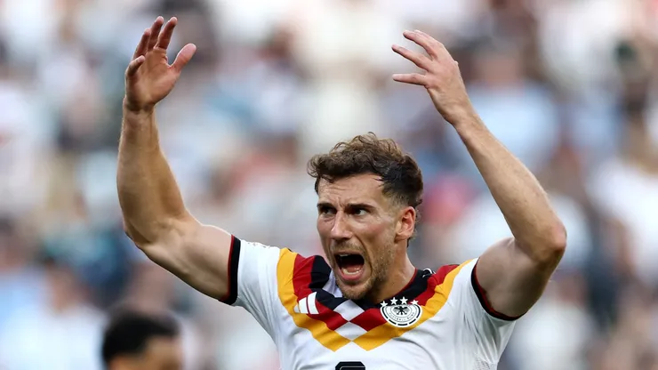 Leon Goretzka, camisa 8 da Alemanha, reage durante a partida da fase de 32 avos de final da Copa do Mundo FIFA 2026 entre Alemanha e Paraguai, no Estádio de Boston, em 29 de junho de 2026, em Foxborough, Massachusetts. (Foto de Megan Briggs/Getty Images)