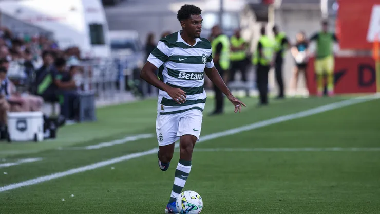 Luis Guilherme of Sporting CP during the Sporting CP v Celtic FC Pre-Season Friendly match at Estadio Algarve on July 14, 2026 in Faro, Portugal.