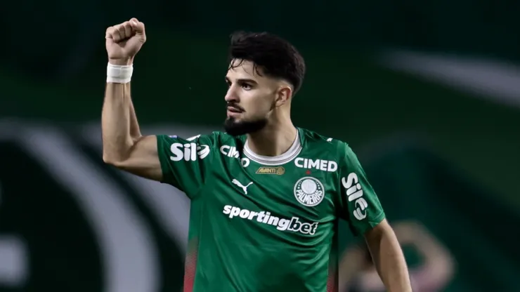 Flaco López pelo Palmeiras. (Foto: Marcello Zambrana/AGIF)