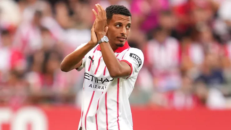 New signing Azzedine Ounahi of Girona, is presented to the fans prior to the LaLiga EA Sports match between Girona FC and Sevilla FC at Montilivi Stadium on August 30, 2025 in Girona, Spain.