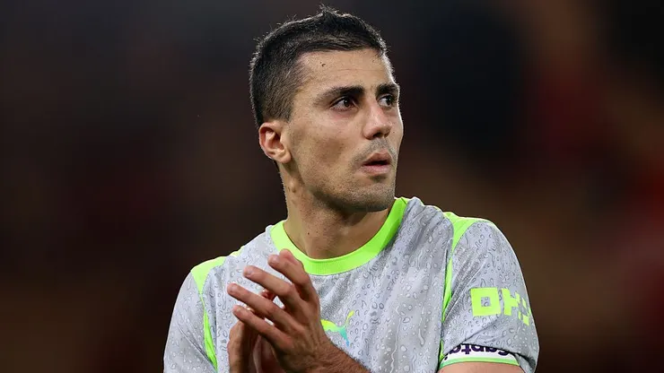 Rodri após o empate de 1 a 1 da equipe na partida da Premier League entre Bournemouth e Manchester City. (Photo by Michael Steele/Getty Images)