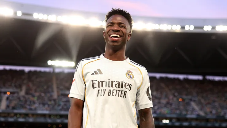 Vinicius Junior pelo Real Madrid. (Foto: Fran Santiago/Getty Images)