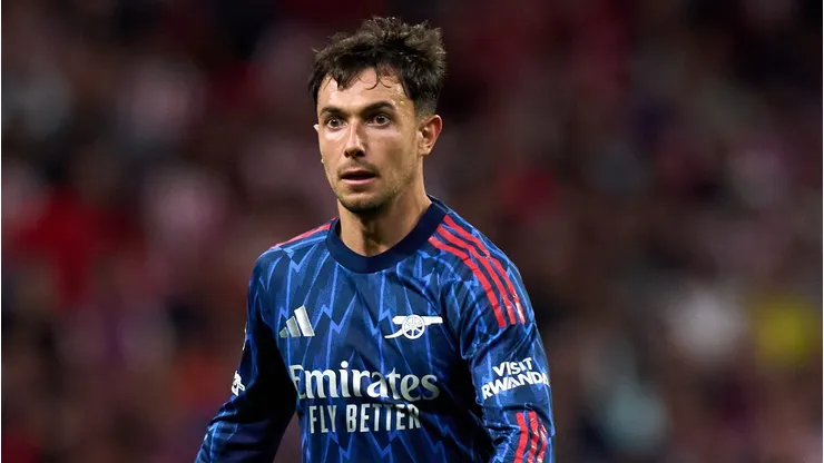 Zubimendi durante a partida de ida da semifinal da Liga dos Campeões entre Atlético de Madrid e Arsenal. (Photo by Angel Martinez/Getty Images)