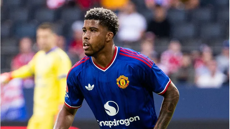 Andrey Santos durante o amistoso de pré-temporada entre Manchester United e Atlético de Madrid. (Photo by Michael Campanella/Getty Images)