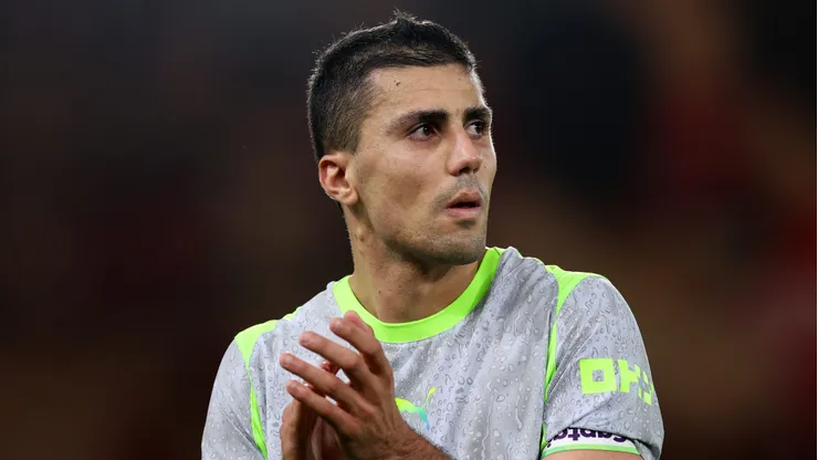Rodri of Manchester City following the team's 1-1 draw in the Premier League match between Bournemouth and Manchester City at Vitality Stadium on May 19, 2026 in Bournemouth, England.