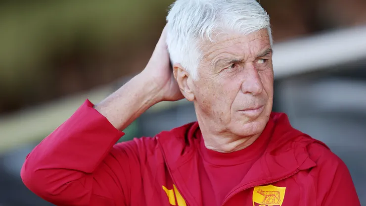 Gian Piero Gasperini, técnico da Roma, do amistoso de pré-temporada entre Newport County e Roma. (Photo by Dan Istitene/Getty Images)