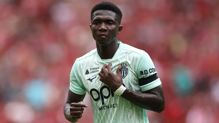 Lamine Camara, do Monaco, durante o amistoso de pré-temporada entre Liverpool e Monaco. (Photo by Jan Kruger/Getty Images)