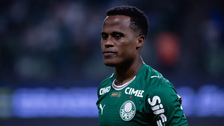 Jhon Arias, atacante do Palmeiras. (Foto: Ettore Chiereguini/AGIF)