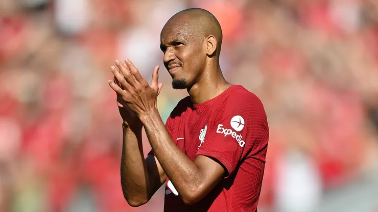 Fabinho em jogo do Liverpool. (Foto: Michael Regan/Getty Images)