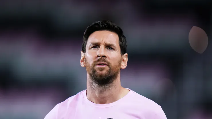 Lionel Messi of Inter Miami CF arrives at the stadium prior to the 2025 MLS Cup Playoff match between Inter Miami CF and Nashville SC at Chase Stadium on November 08, 2025 in Fort Lauderdale, Florida. (Photo by Rich Storry/Getty Images)