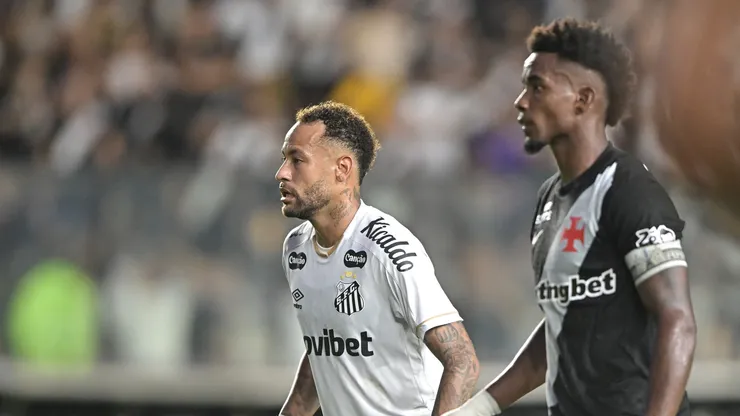 Neymar jogador do Santos durante partida contra o Vasco no estádio São Januário pelo campeonato Brasileiro A 2026. Foto: Thiago Ribeiro/AGIF