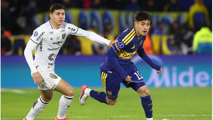 Deportivo Recoleta e Boca Juniors se enfrentam pela Sul-Americana. Marcos Brindicci/Getty Images.