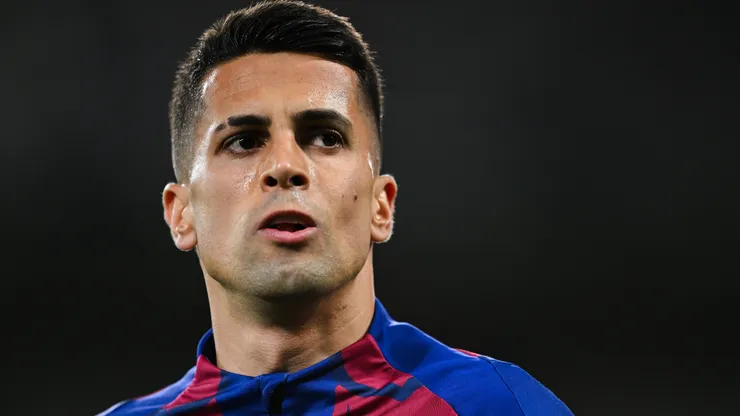Joao Cancelo of FC Barcelona looks on prior to the LaLiga EA Sports match between FC Barcelona and UD Las Palmas at Estadi Olimpic Lluis Companys on March 30, 2024 in Barcelona, Spain.