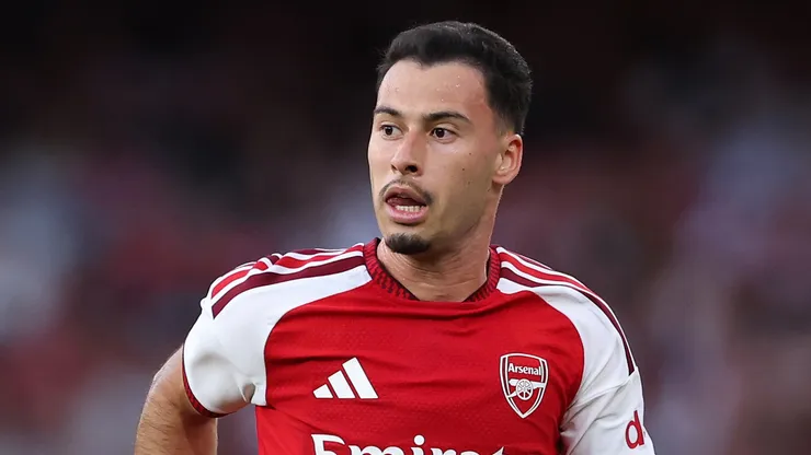 Gabriel Martinelli, do Arsenal, durante o amistoso de pré-temporada entre Arsenal FC e Como Calcio no Emirates Stadium, em 12 de agosto de 2026, em Londres, Inglaterra. (Foto de Alex Pantling/Getty Images)