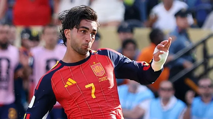 Ferran Torres durante a final da Copa do Mundo da FIFA 2026 entre Espanha e Argentina. (Photo by Justin Setterfield/Getty Images)