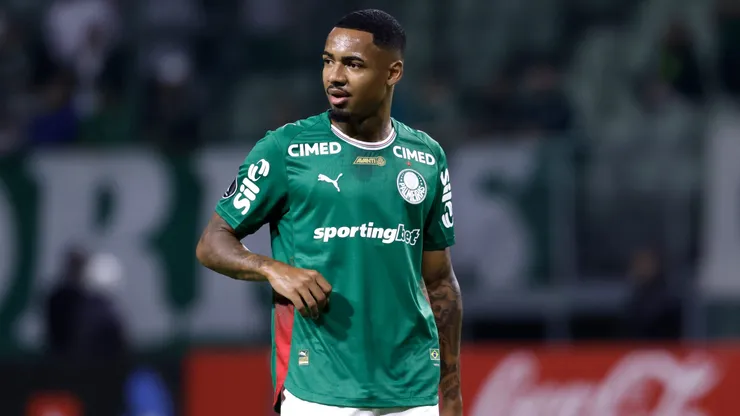 Allan jogador do Palmeiras durante partida contra o Cerro Porteno no estadio Nubank Arena pelo campeonato Copa Libertadores 2026.