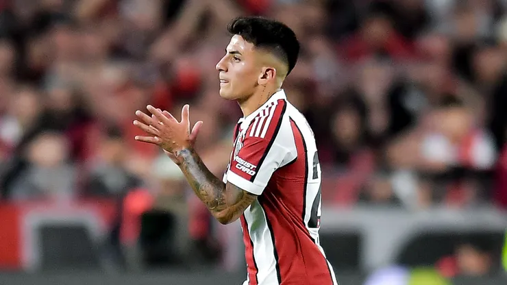 Thiago Almada pelo River Plate. (Foto: Marcelo Endelli/Getty Images)