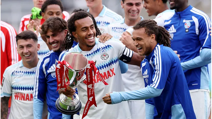 Guéla Doué é alvo do PSG. Stu Forster/Getty Images.