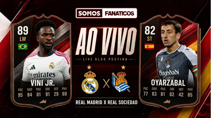 Real Madrid x Real Sociedad se enfrentam nesta quarta-feira