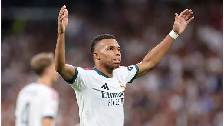 Mbappé anota hat-trick pelo Real Madrid. Florencia Tan Jun/Getty Images.