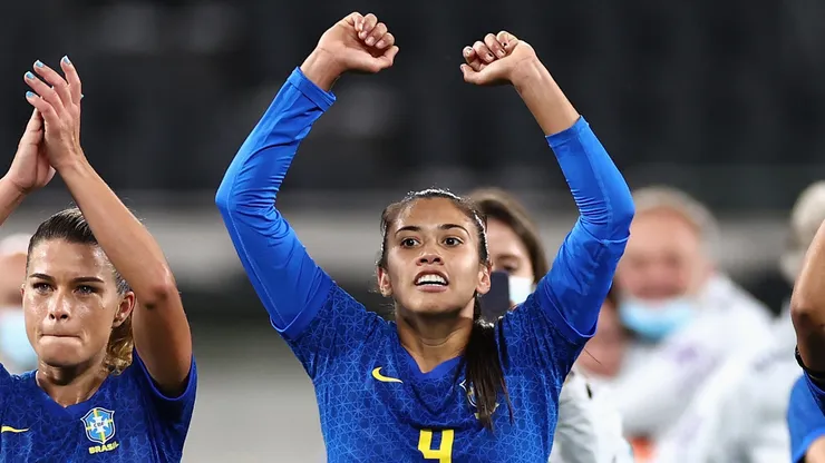 Antonia Silva na Seleção Brasileira. (Foto: Cameron Spencer/Getty Images)