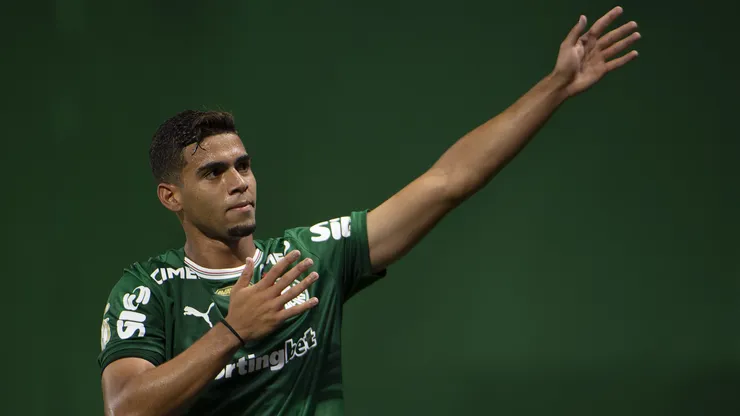 Arthur jogador do Palmeiras durante partida contra o Jacuipense no estadio Arena Allianz Parque pelo campeonato Copa Do Brasil 2026.