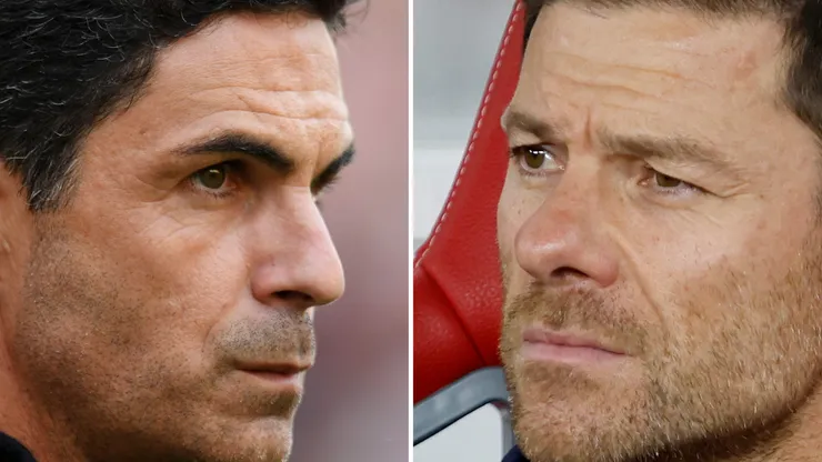 Treinadores duelam pela Premier League - Foto Arteta: Charles McQuillan/Getty Images / Foto Xabi Alonso: Peksi Cahyo/Getty Images.