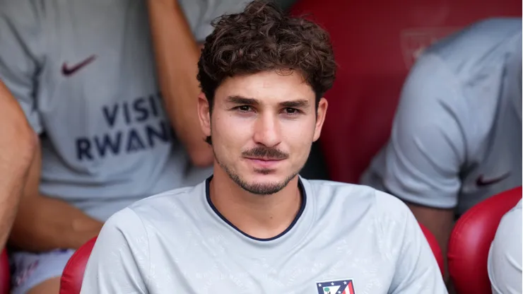 Julian Alvarez of Atletico de Madrid looks on before the LaLiga EA Sports 2026/27 match between Athletic Club and Atletico de Madrid at Estadio de San Mames on September 05, 2026 in Bilbao, Spain.