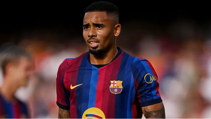 Gabriel Jesus estreia e ganha elogios no Barcelona. Foto: David Ramos/Getty Images)