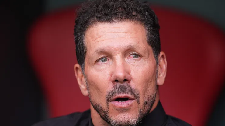 Diego Simeone, Manager of Atletico de Madrid, looks on before the LaLiga EA Sports 2026/27 match between Athletic Club and Atletico de Madrid at Estadio de San Mames on September 05, 2026 in Bilbao, Spain. (Photo by Juan Manuel Serrano Arce/Getty Images)