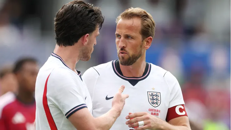 Rice torce por Kane na Bola de Ouro - Foto: Richard Pelham/Getty Images.