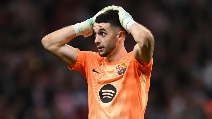 Joan García em jogo do Barcelona. (Foto: Denis Doyle/Getty Images)