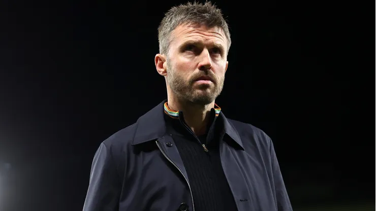 Michael Carrick após a partida entre Manchester United e Brighton & Hove Albion. (Photo by Alex Livesey/Getty Images)