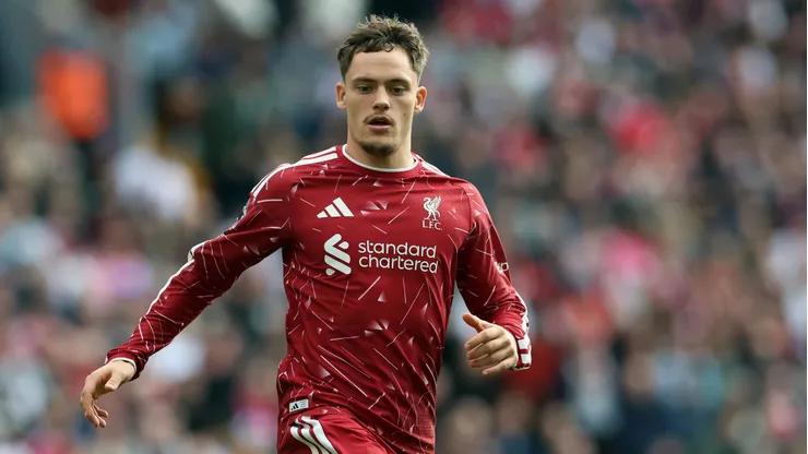 Florian Wirtz durante a partida da Premier League entre Liverpool e Fulham. (Photo by Ian MacNicol/Getty Images)