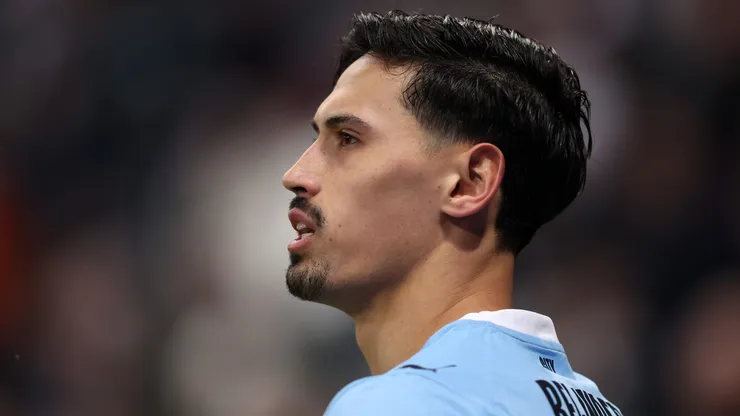 Tijjani Reijnders of Manchester City during the Emirates FA Cup Fifth Round match between Newcastle United and Manchester City on March 07, 2026 in Newcastle upon Tyne, England.