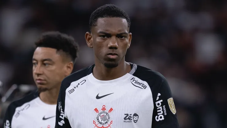 André jogador do Corinthians durante partida contra o Peñarol no estádio Arena Corinthians pelo campeonato Copa Libertadores 2026. Foto: Ettore Chiereguini/AGIF