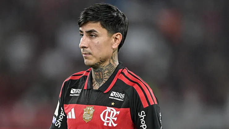 Pulgar jogador do Flamengo durante partida contra o Mirassol no estádio Maracanã pelo campeonato Brasileiro A 2026. Foto: Thiago Ribeiro/AGIF