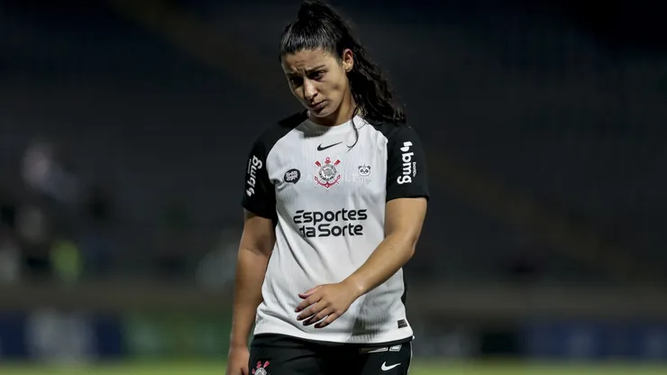 Duda Sampaio jogador do Corinthians durante partida contra o Palmeiras. Foto: Marco Miatelo/AGIF
