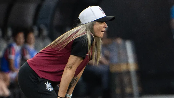 Emily Lima técnico do Corinthians durante partida contra o São Paulo. Foto: Anderson Romao/AGIF