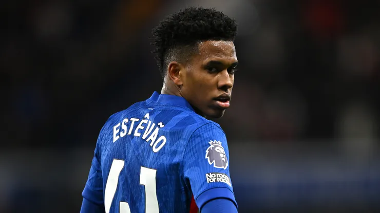 Estêvão, atacante do Chelsea. (Foto: Mike Hewitt/Getty Images)