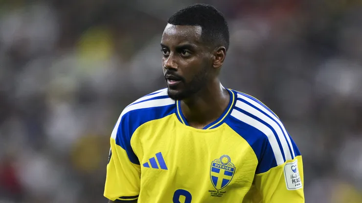 Alexander Isak #9 of Sweden looks on during the FIFA World Cup 2026 Group F match between Sweden and Tunisia at Monterrey Stadium on June 14, 2026 in Guadalupe, Mexico.