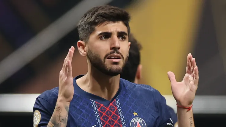 Beraldo, jogador do PSG. (Foto: Alex Grimm/Getty Images)