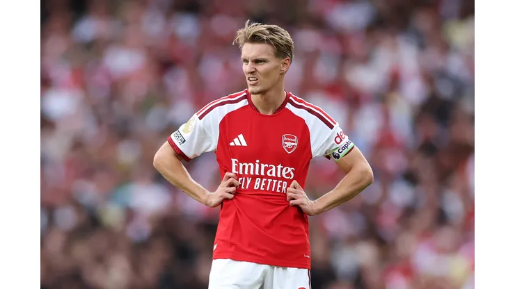 Martin Odegaard of Arsenal during the Premier League 2026/27 match between Arsenal FC and Chelsea FC at Emirates Stadium on September 06, 2026 in London, England.