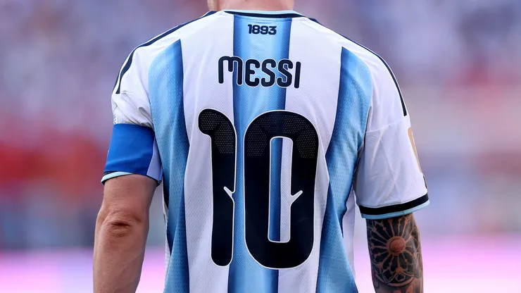 EAST RUTHERFORD, NEW JERSEY - JULY 19: Lionel Messi #10 of Argentina during the FIFA World Cup 2026 Final match between Spain and Argentina at New York New Jersey Stadium on July 19, 2026 in East Rutherford, New Jersey. (Photo by Carl Recine/Getty Images)